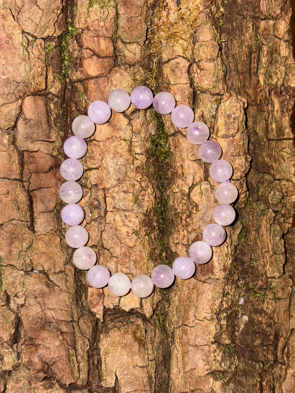 Bracelet boule Améthyste lavande