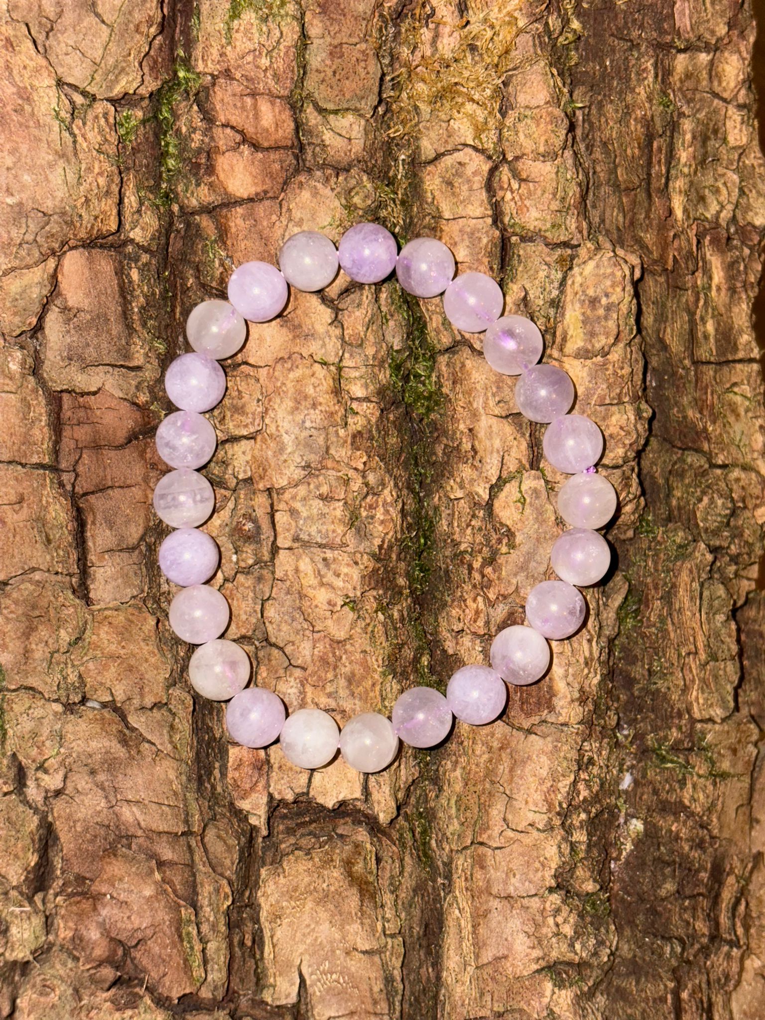 Bracelet boule Améthyste lavande