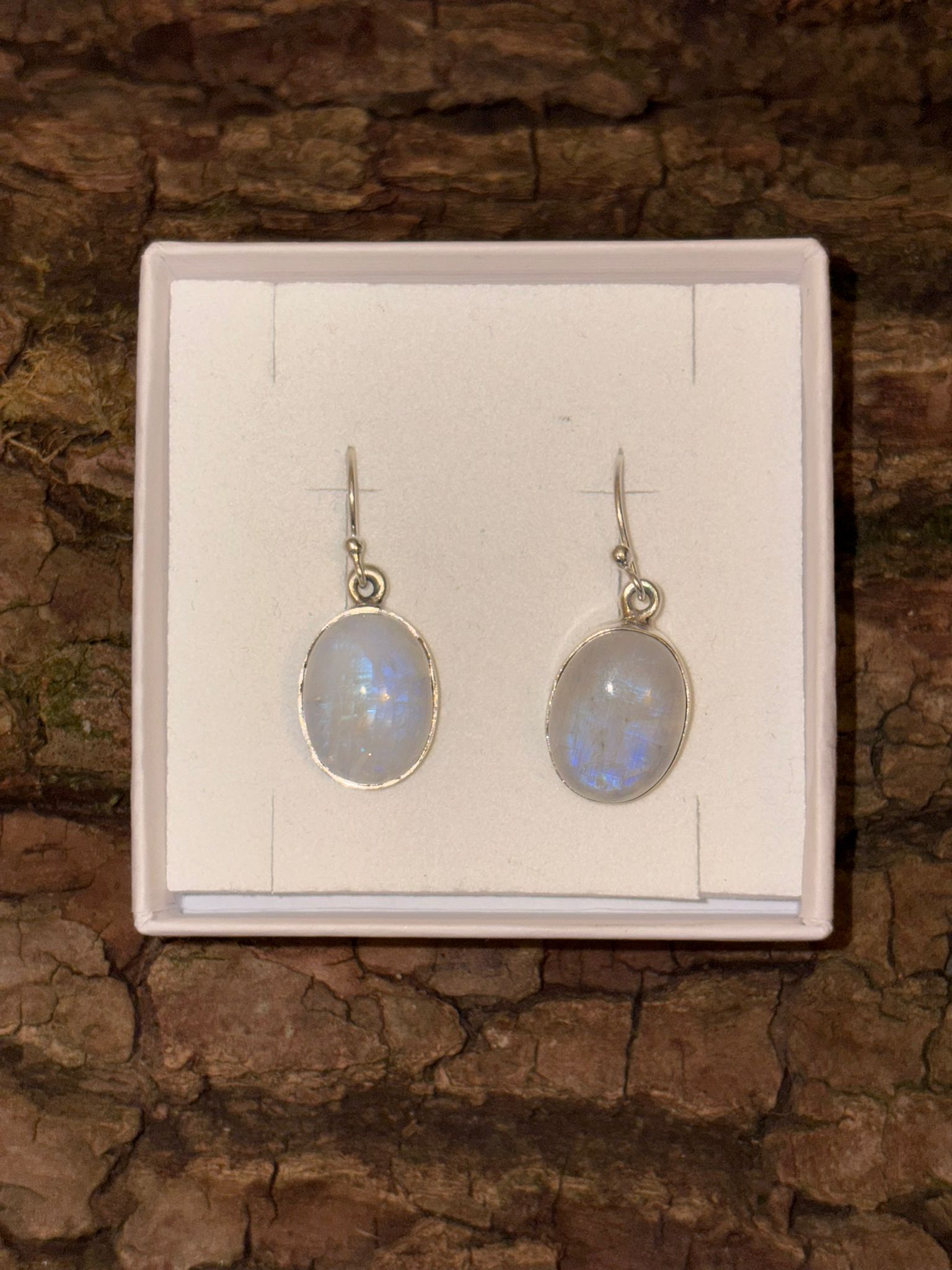 Boucles d'oreilles argent 925 péristérite