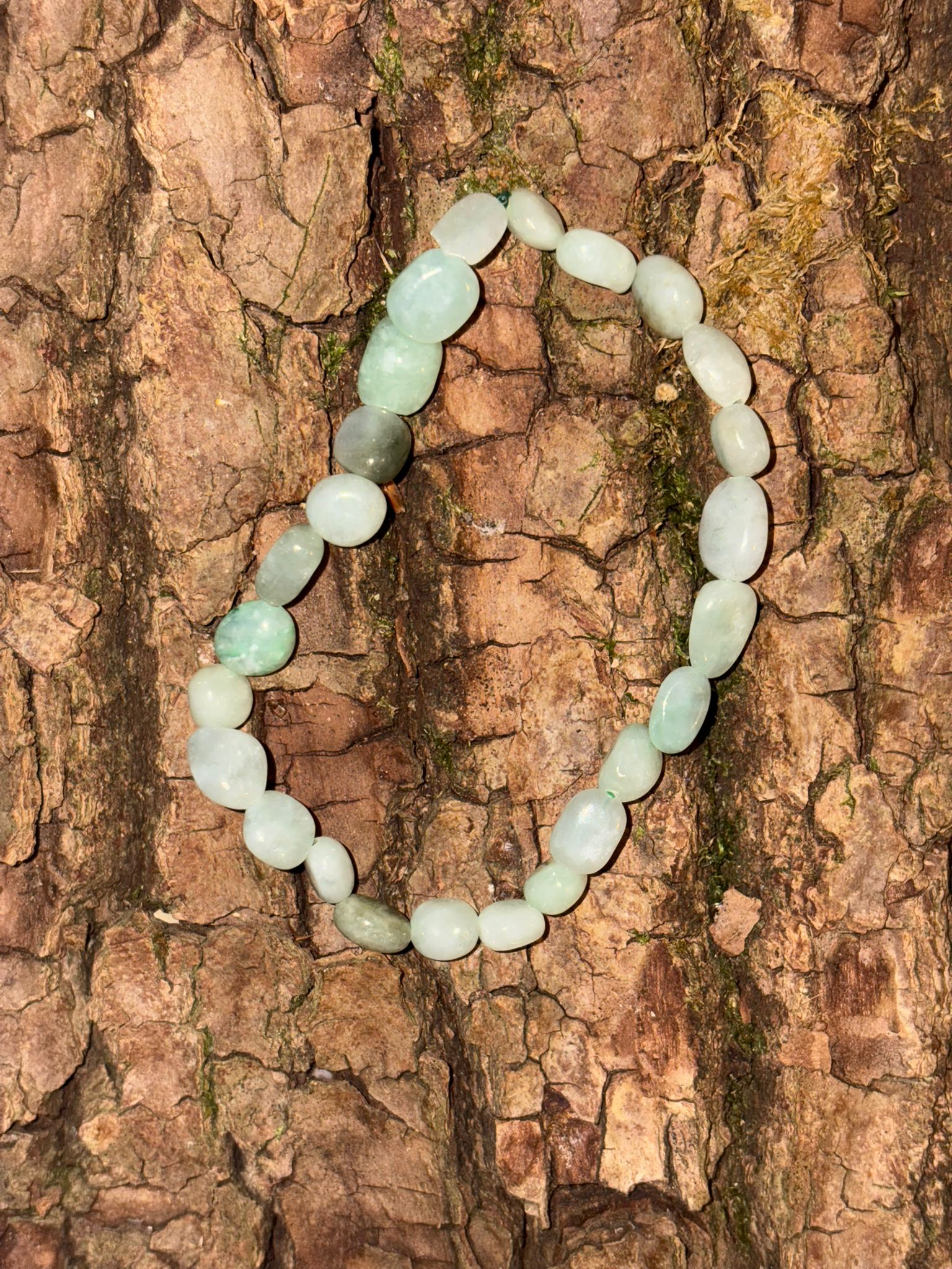 Bracelet pierres roulées jade de Birmanie