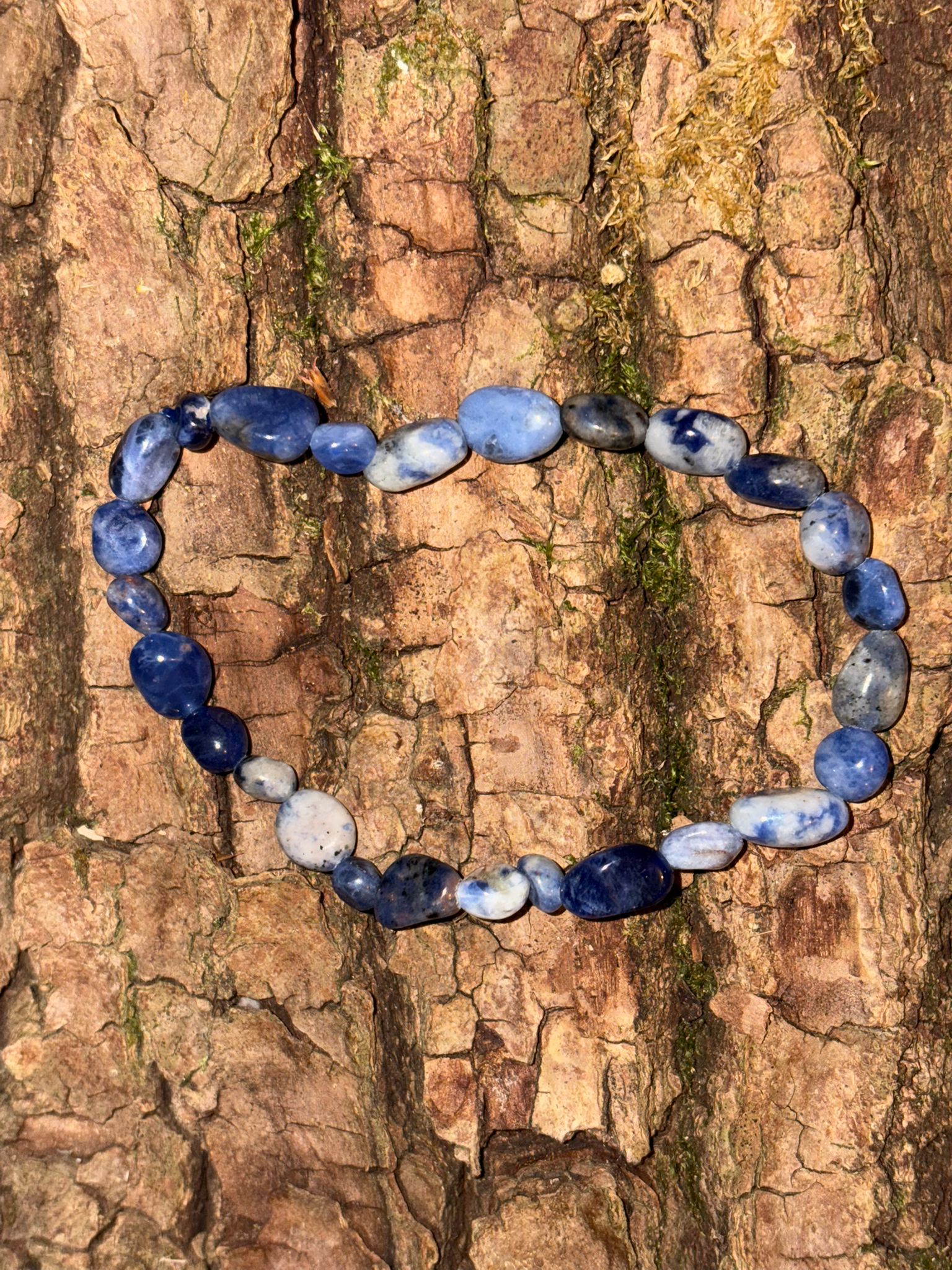 Bracelet pierres roulées sodalite Brésil