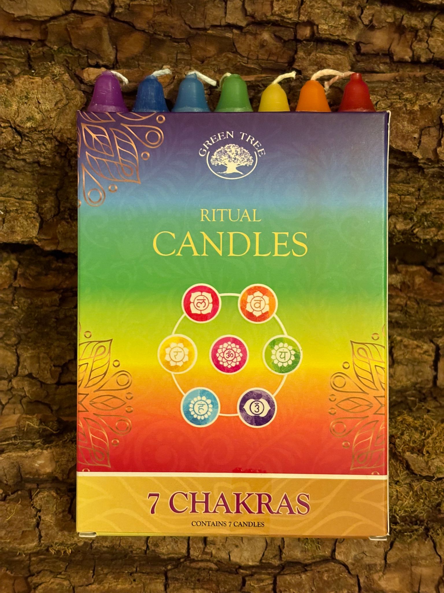 🕯️ Coffret Bougies Rituelles – 7 Chakras