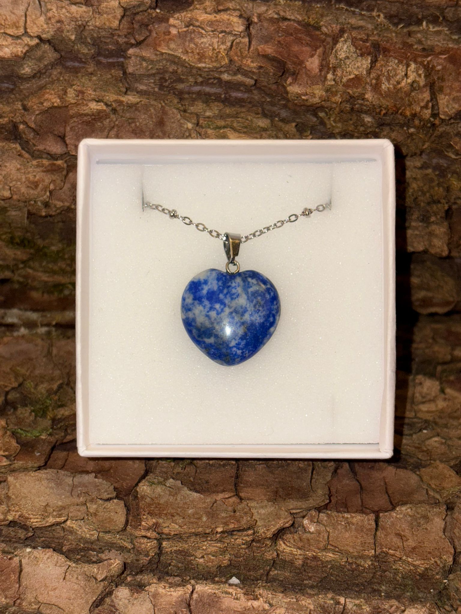 Pendentif cœur Lapis Lazuli
