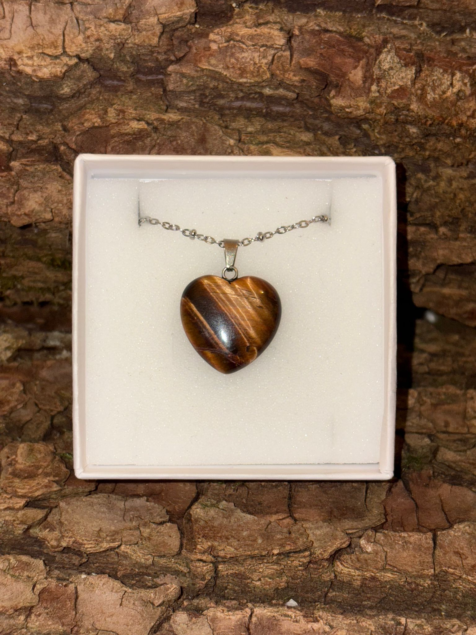 Pendentif cœur Oeil de taureau