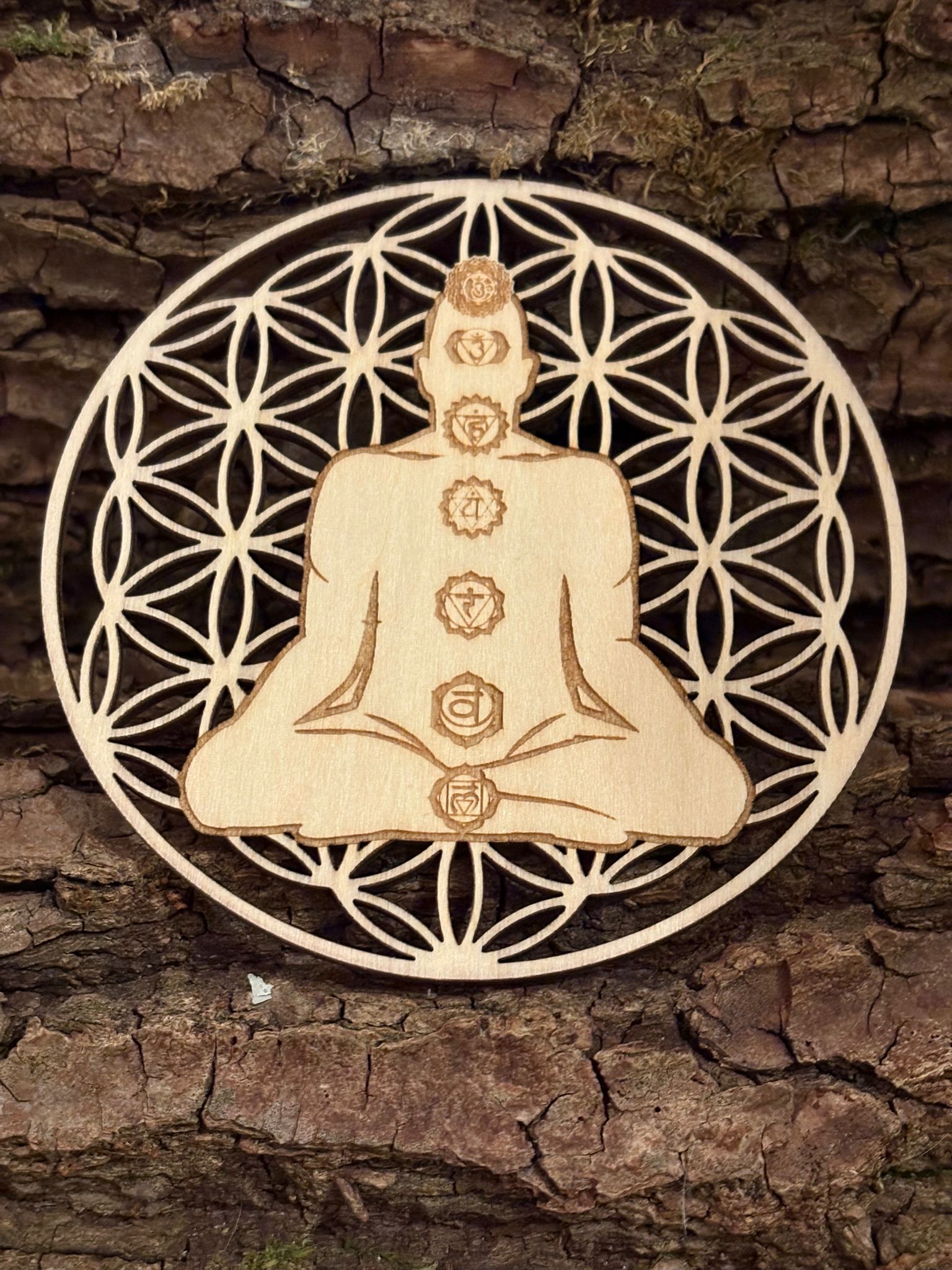 Plaque Bois Méditation