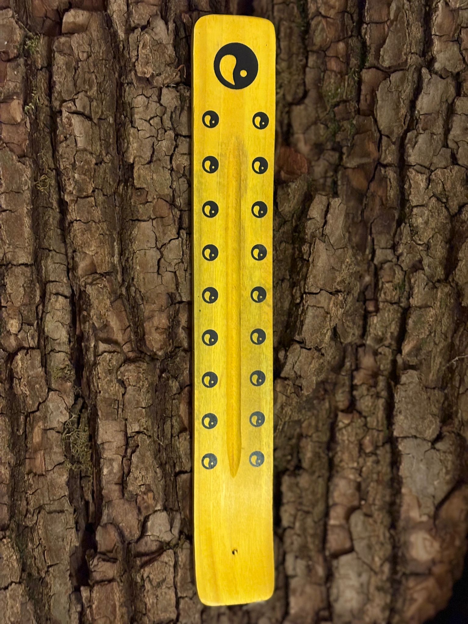 Porte-encens Yin & Yang Jaune