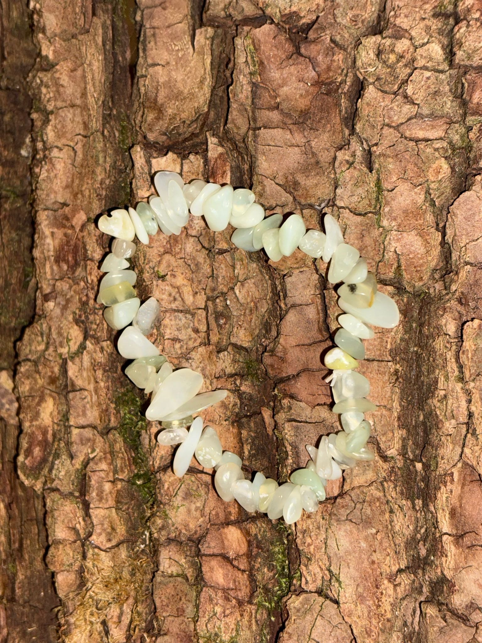 Bracelet baroque fluorine verte