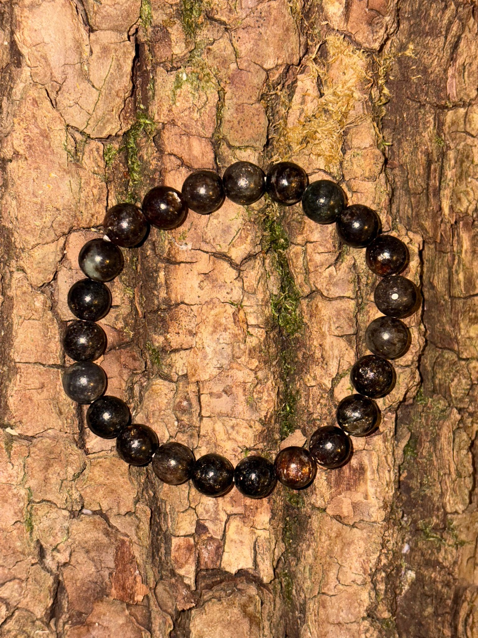 Bracelet boule biotite