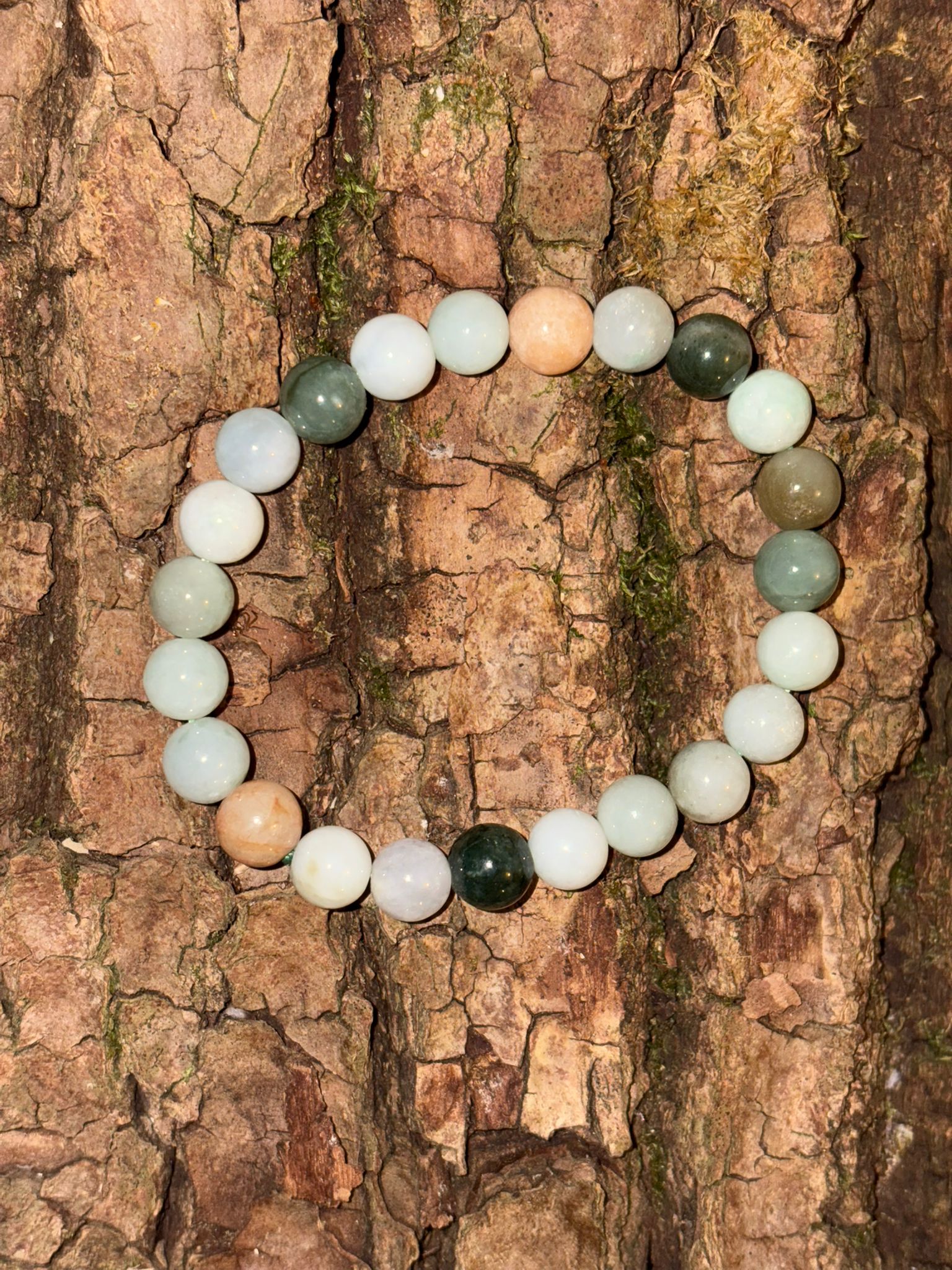 Bracelet boule jade de Birmanie