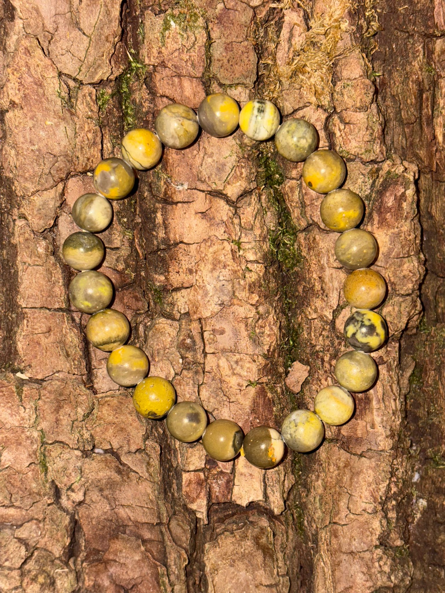 Bracelet boule jaspe bumblebee