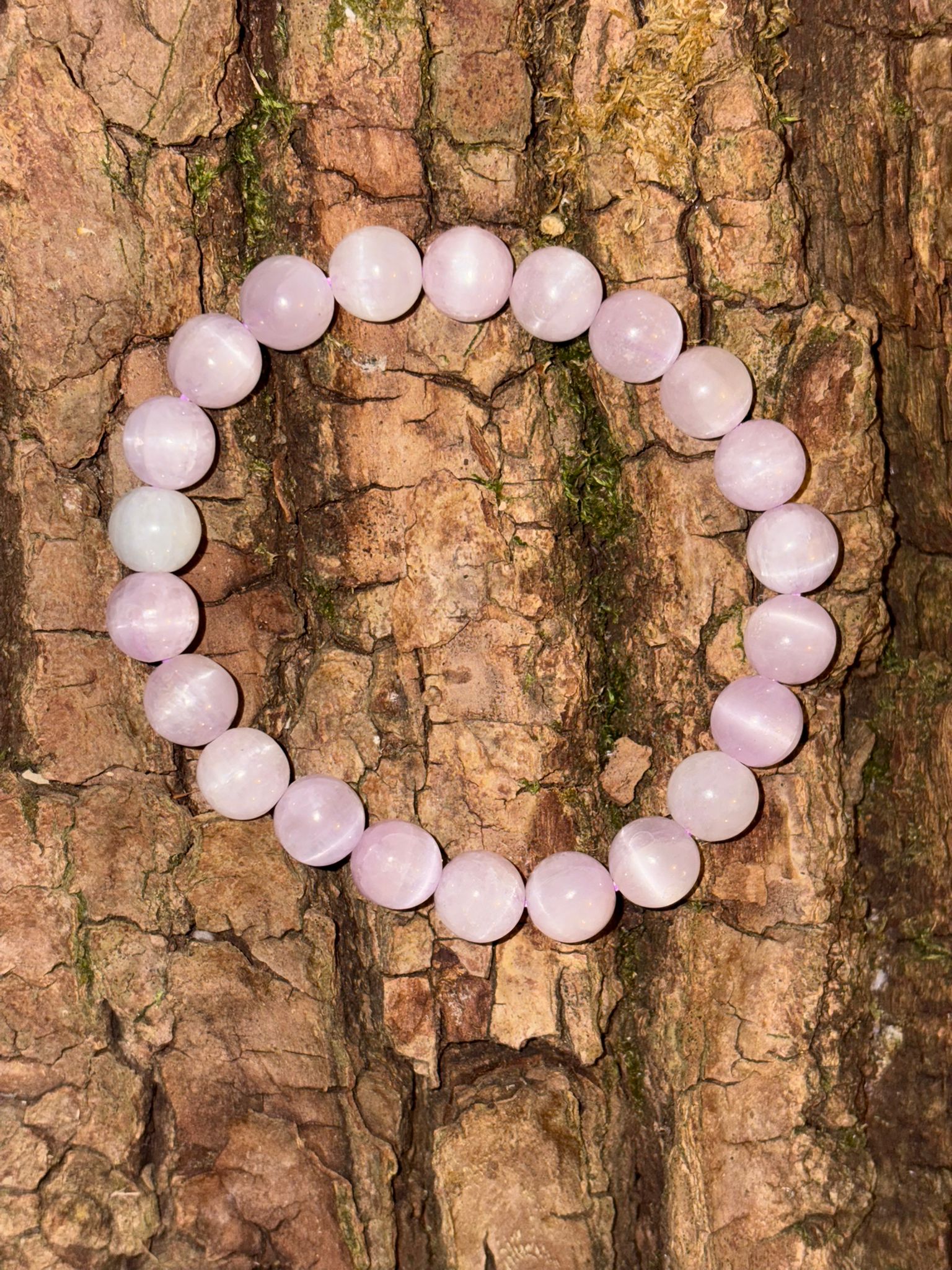 Bracelet boule kunzite multicolore Madagascar