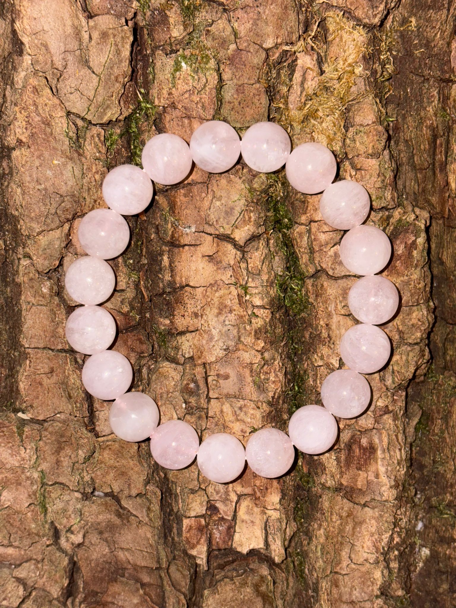 Bracelet boule morganite