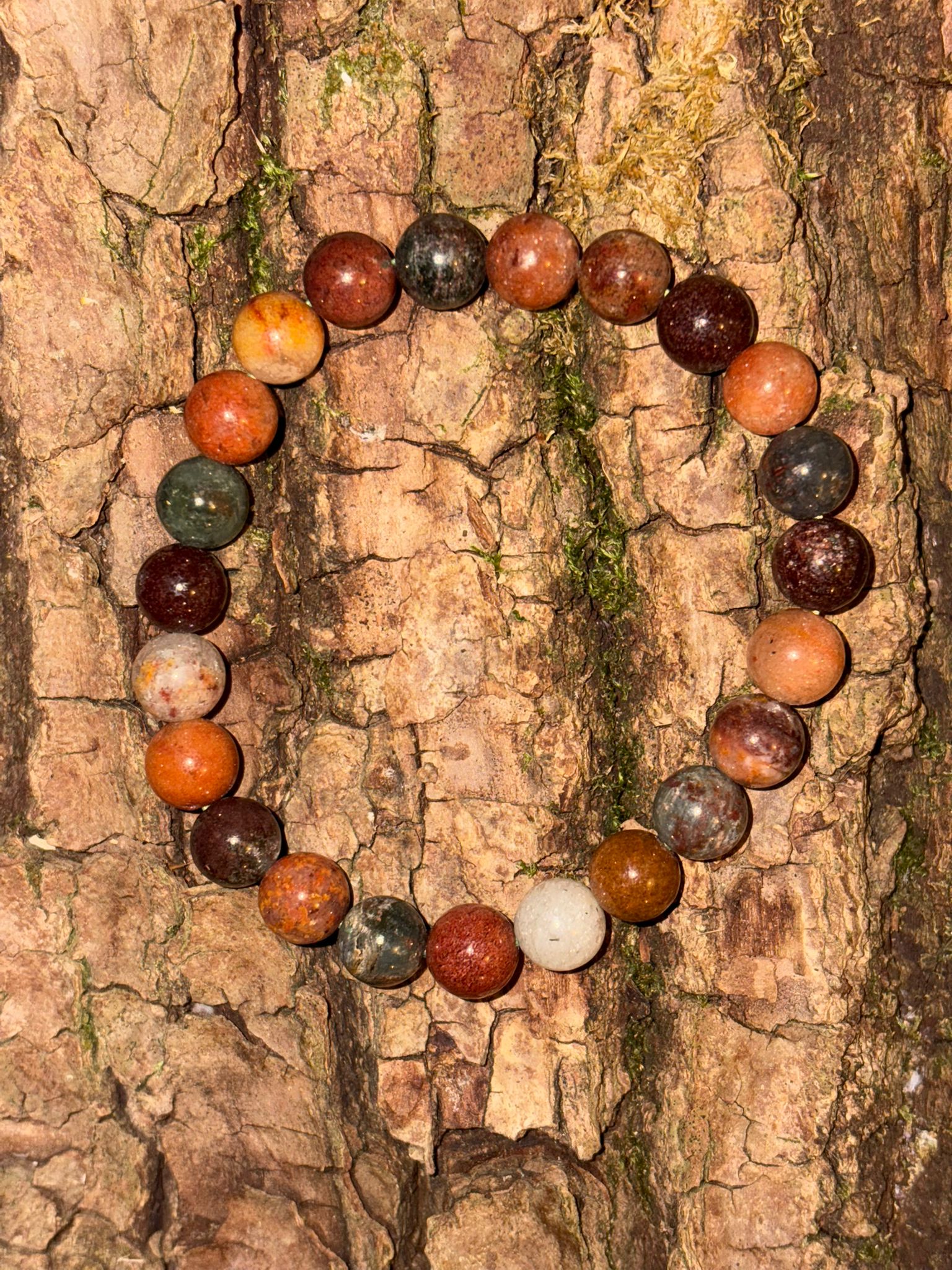 Bracelet boule quartz lodolite