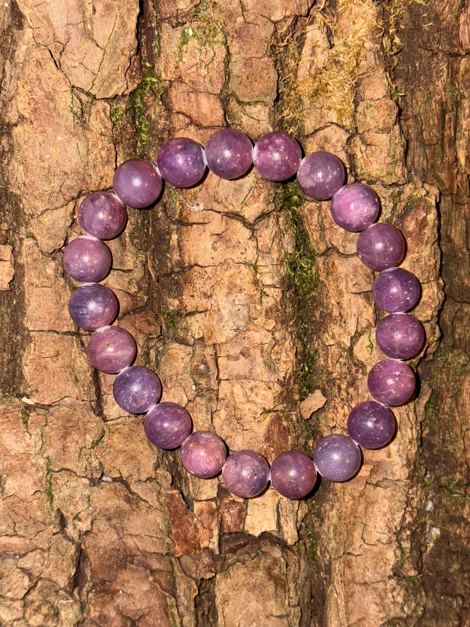 Bracelet boule rubis