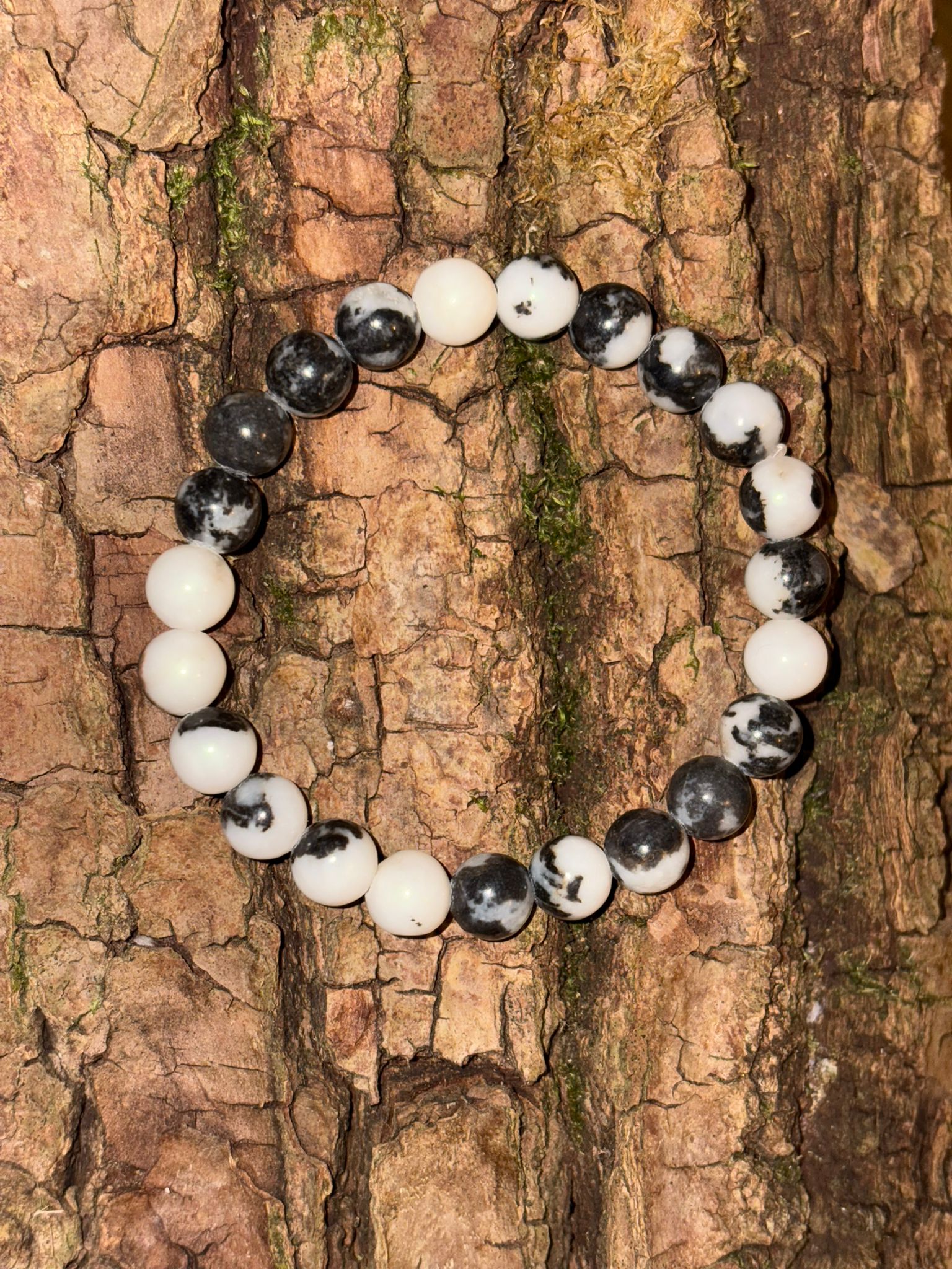 Bracelet boule Jaspe Zèbre