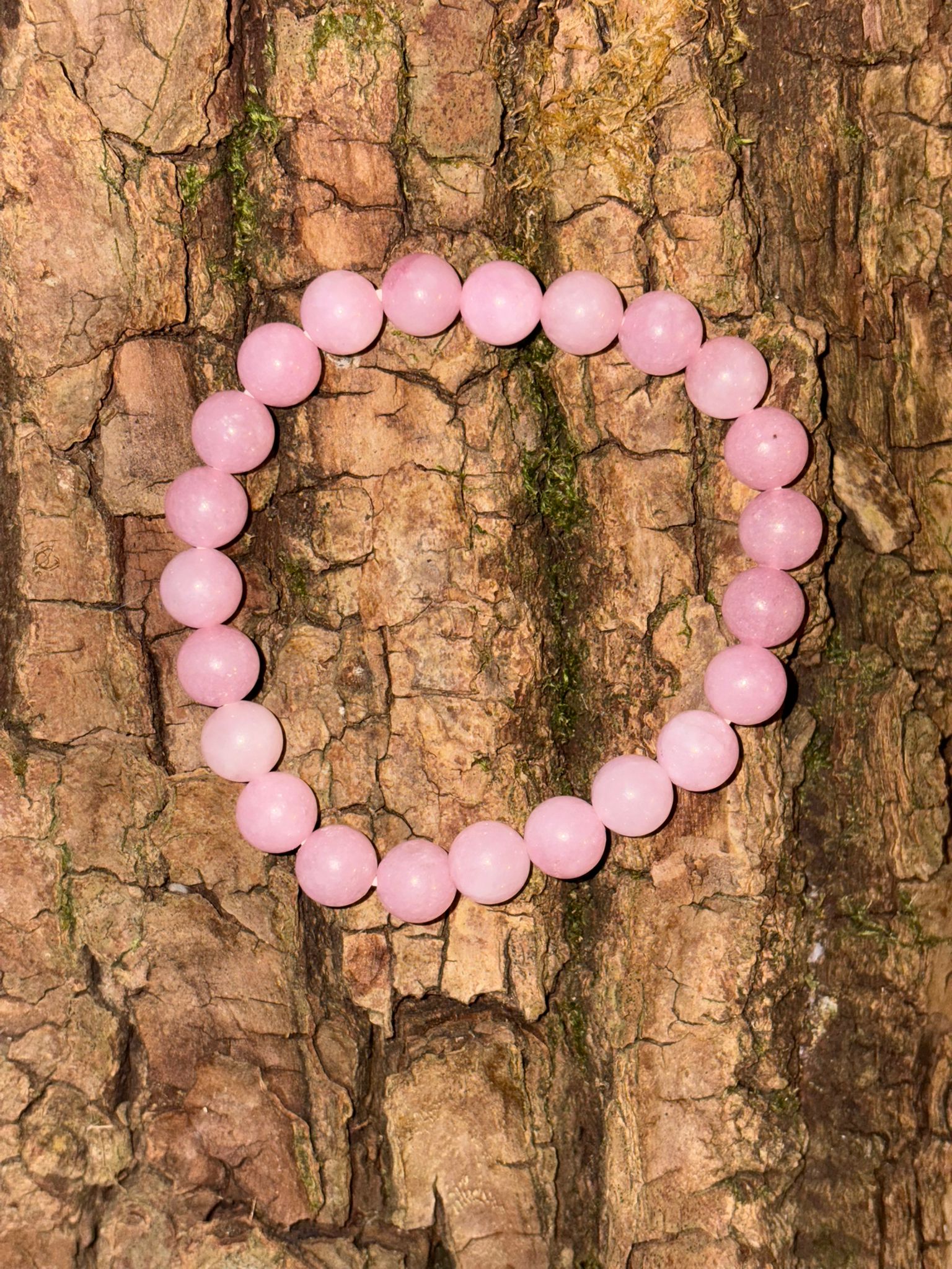 Bracelet boule Kunzite chauffée