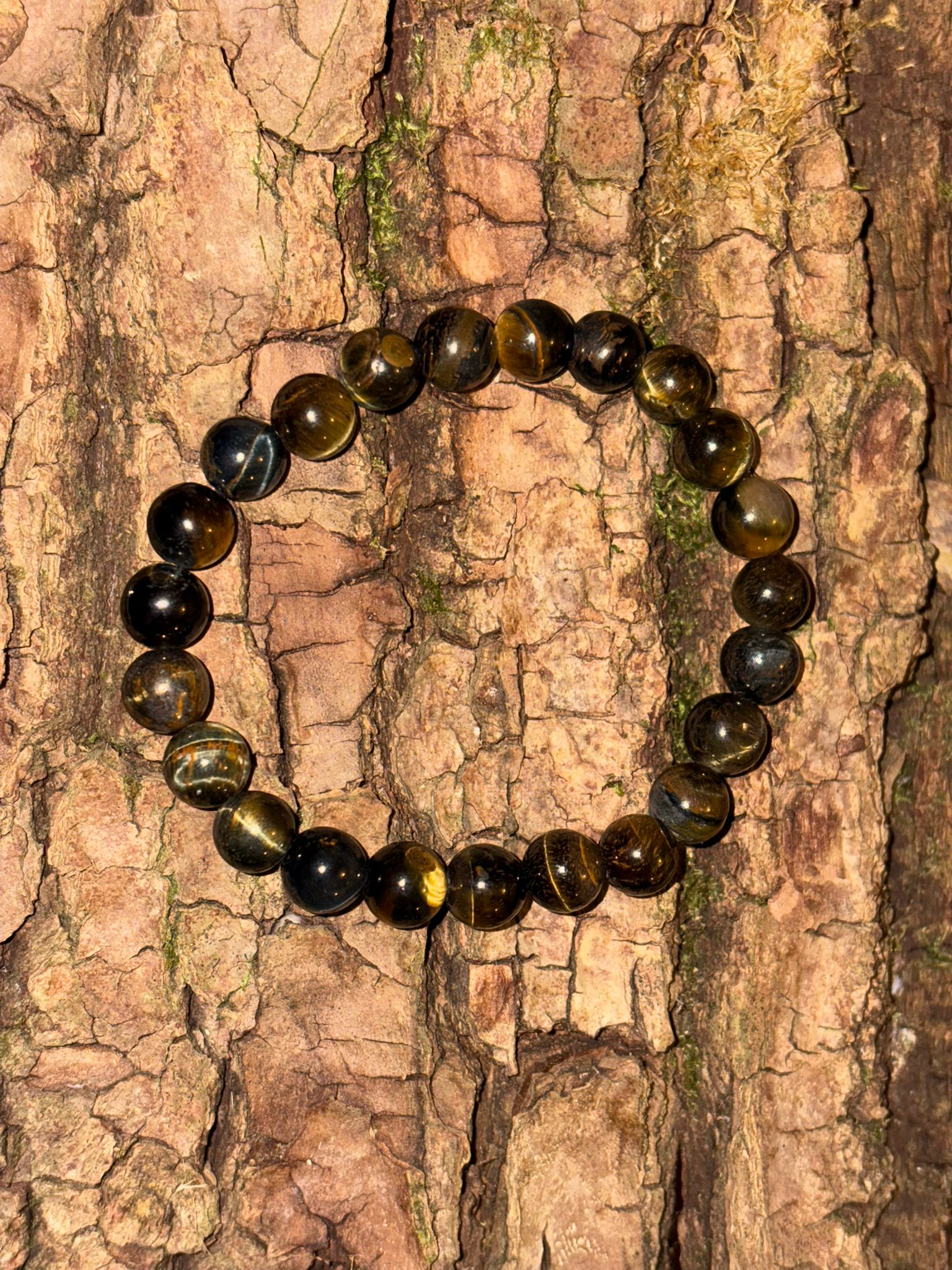 Bracelet boule œil de faucon