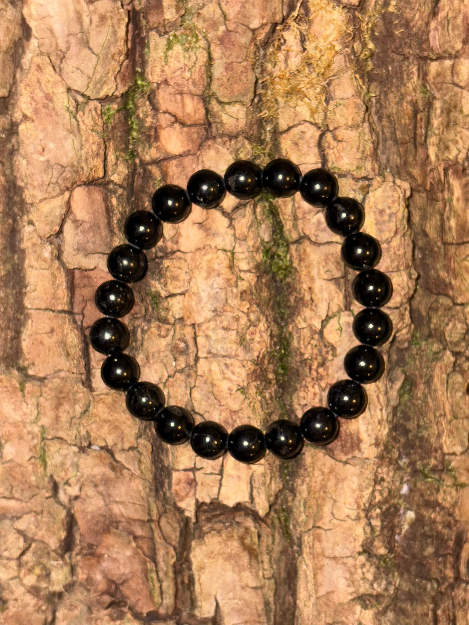 Bracelet boule tourmaline noire