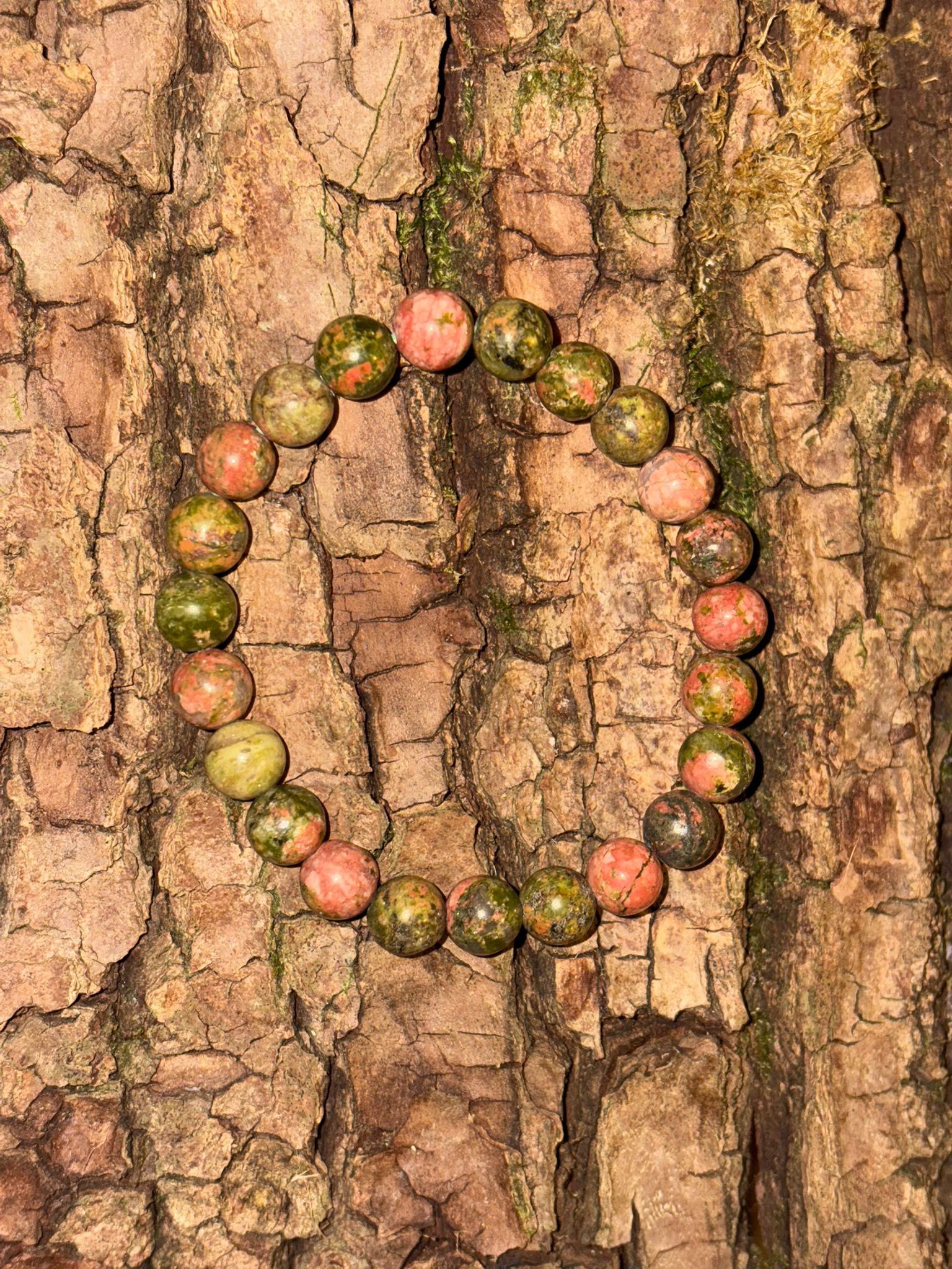 Bracelet boule unakite