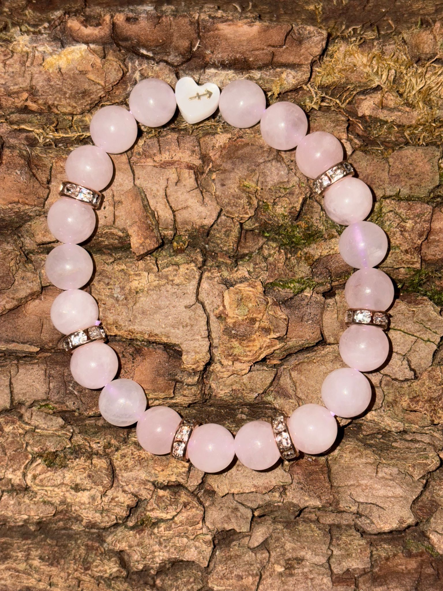 Bracelet boule Quartz Rose Brésil signe sagitaire