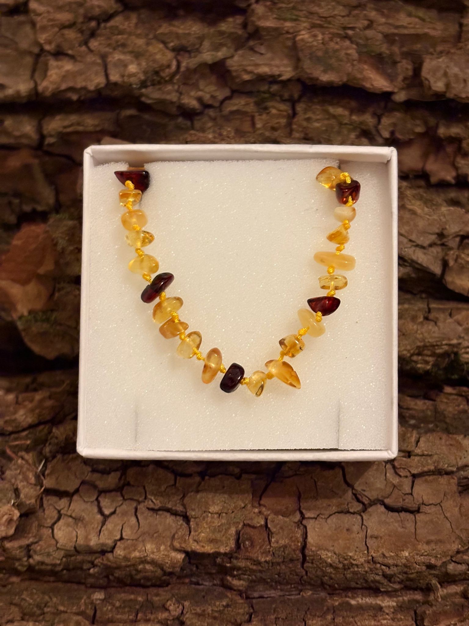 Collier Ambre Chips Enfant