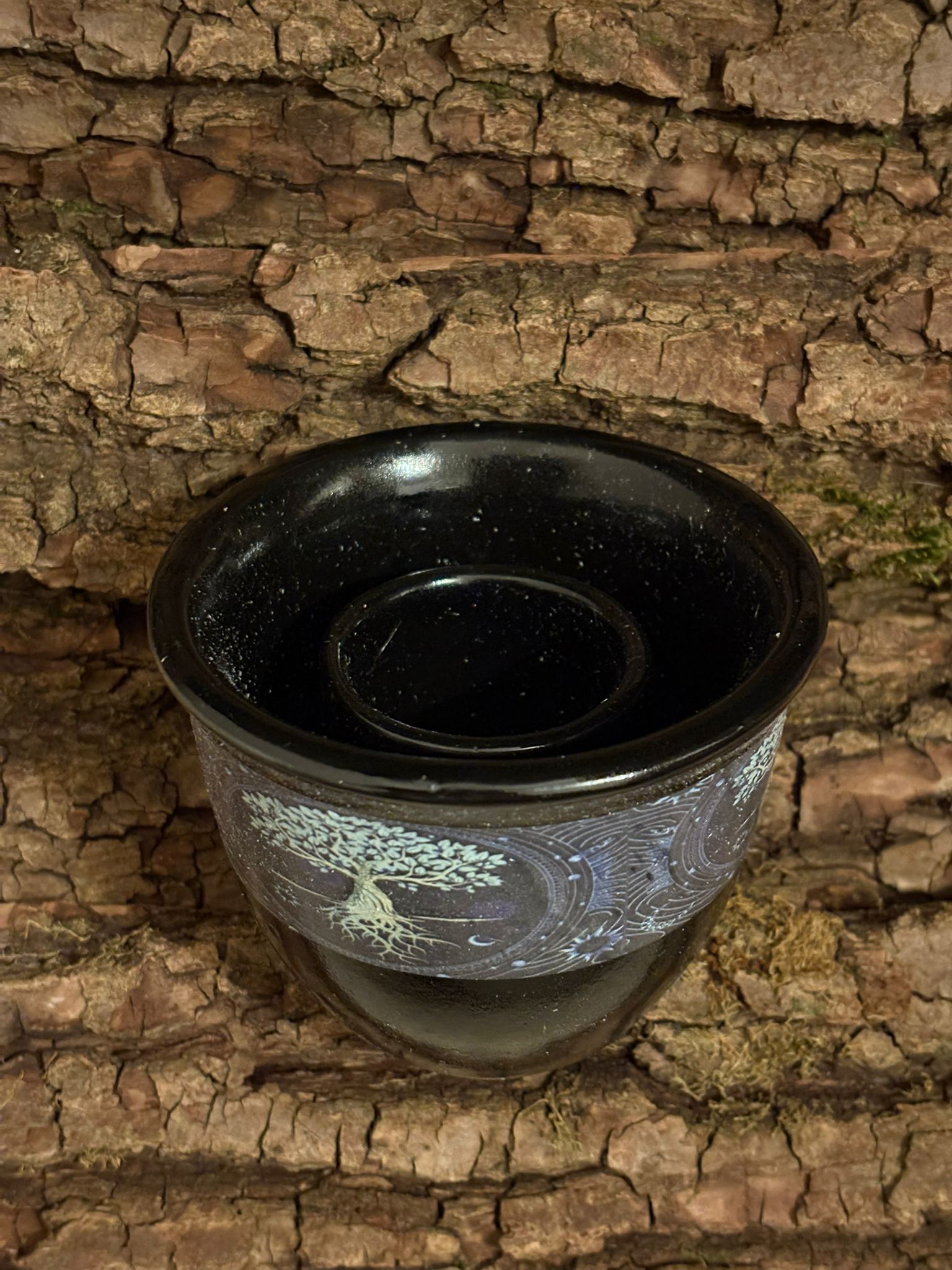 🔥 Bol de fumigation en céramique – Arbre de Vie