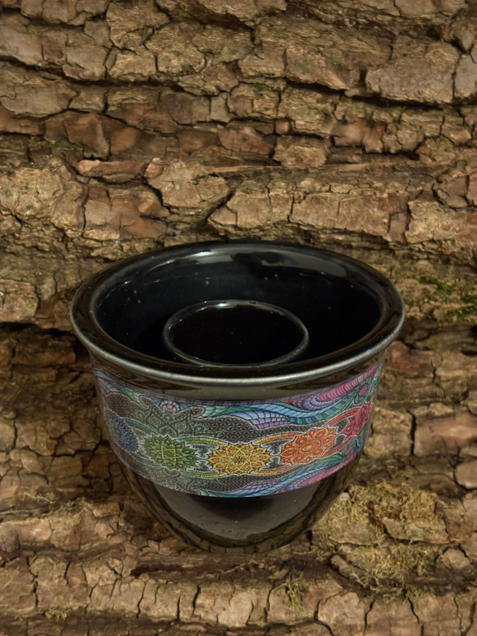 🔥 Bol de fumigation en céramique – 7 Chakras